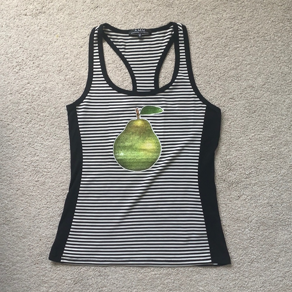 Racerback Striped Tank Top